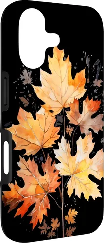 Vista 3 de Autumn Leaves Watercolor Art Fall Season Thanksgiving Case for iPhone 17