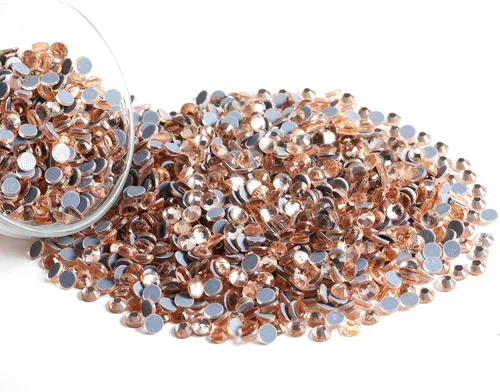 Vista 9 de 6000 PIEZAS Diamantes de Imitación Hotfix a Granel, Diamantes Naranja para Manualidades y Ropa, Diamantes de Imitación para Decoración DIY, SS10