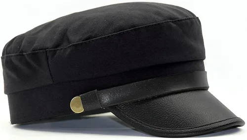 Vista 3 de Brcus Gorra para hombre y mujer, diseño de capitán de marinero, boina de pico