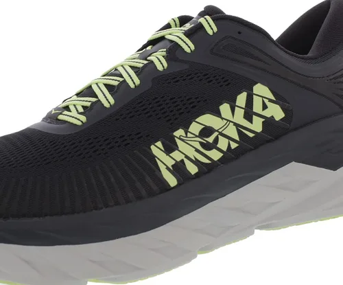 Vista 3 de HOKA ONE ONE Bondi 7 - Tenis de correr para hombre, NegroBlanco