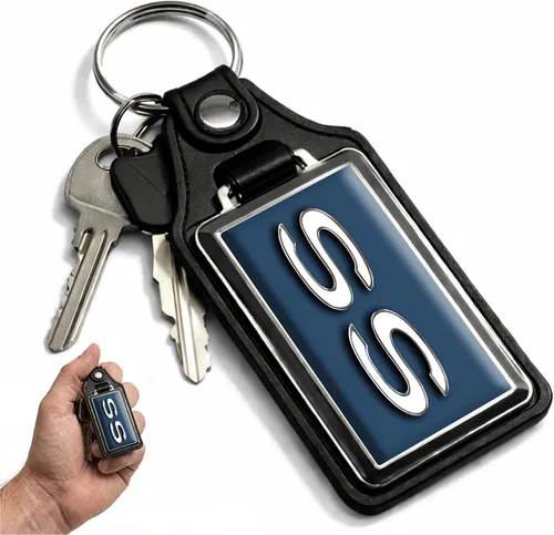 Vista 19 de Brotherhood Compatible con llavero de diseño de emblema SS Super Sport Turquesa azul