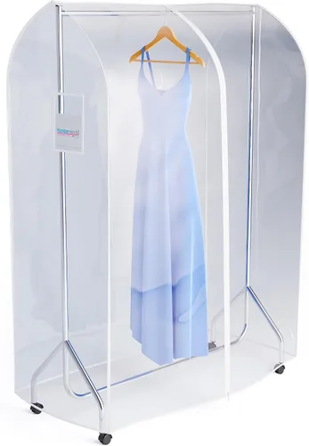 Vista 8 de HANGERWORLD - Funda para ropa de 3 pies para armario abierto, transparente a prueba de ducha, solo funda