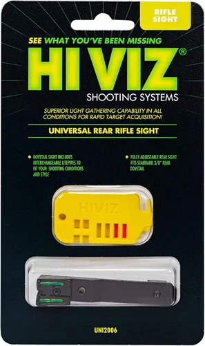 Vista 2 de HIVIZ Rifle de fibra óptica/mira trasera de escopeta