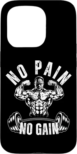 Vista 14 de No Pain No Gain Workout Motivational Case for iPhone 16