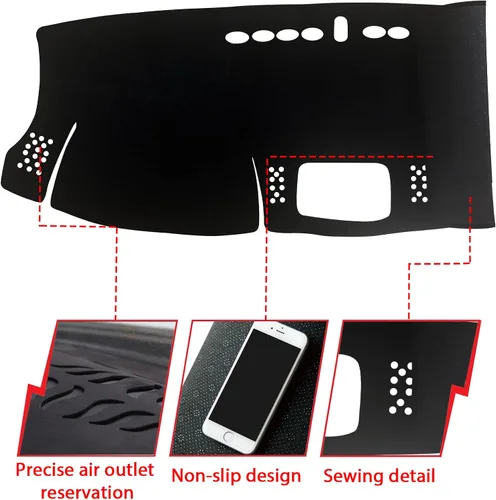 Vista 7 de Alfombrilla para tablero de instrumentos personalizada antideslizante compatible con Ford Ranger 2019 2020 2021 2022
