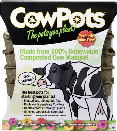 Vista 7 de CP3-12 Macetas CowPots de 3 Pulgadas, Paquete de 12