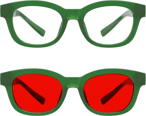 Vista 272 de Eyekepper Gafas de luz azul para hombre y mujer, paquete de 6 lentes Pilot Paquete de 6 color mezclado