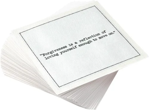 Vista 41 de Cinco Estrellas Citas Divertidas de Sabiduría de Barman Servilletas de Algodón Blanco para Cóctel 50 Servilletas de Lujo Desechables