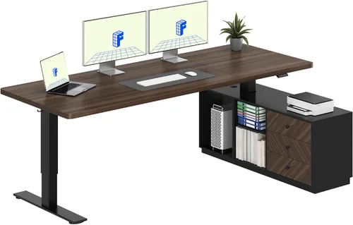 Vista 27 de FLEXISPOT Escritorio eléctrico de pie, escritorio de una pieza de 40 x 24