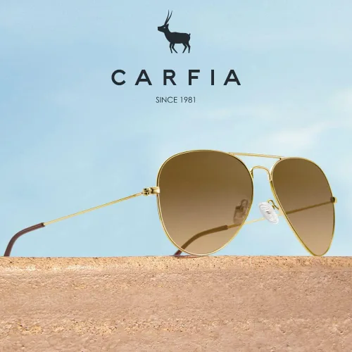 Vista 8 de Carfia Polarized Sunglasses for Men Women UV Protection Classic Lightweight Shades Sun Glasses CA3025