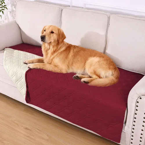 Vista 136 de hyha - Manta impermeable para cama de perro, mantas suaves para mascotas, funda impermeable para sofá para perros, fundas reversibles lavables