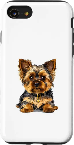 Vista 18 de Adorable Yorkshire Yorkie Terrier Puppy Yorky Funda para iPhone 16