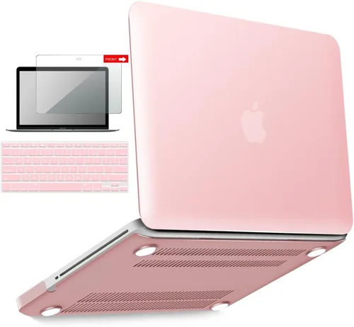 Vista 12 de IBENZER Compatible con MacBook Pro de 13 pulgadas A1278 Release 2012-2008, carcasa rígida de plástico con teclado y cubierta de pantalla para Apple