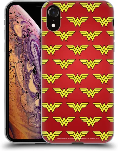 Vista 125 de Head Case Designs Funda de gel suave con licencia oficial de Wonder Woman DC Comics Classic Logos compatible con Apple iPhone 7 Plus/iPhone 8 Plus
