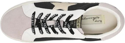 Vista 4 de VINTAGE HAVANA Mujeres Flair Slip On Zapatillas Zapatos Casual - Negro, Gris, Plata, Blanco
