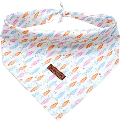 Vista 12 de Lionheart Glory Bandana para perro, bufanda azul para perro, estampado de cerveza, ajustable para perros pequeños a grandes