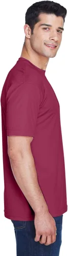 Vista 3 de UltraClub Cool & Dry Sport Performance Interlock Tee (8420), Púrpura