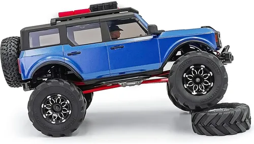 Vista 5 de Benedict Harry - Juego de 4 ruedas para llantas de oruga para 1/18 TRX4M TRX4-M Axial AX24 SCX24 Bronco Deadbolt C10 JLU Gladiator piezas de Negro