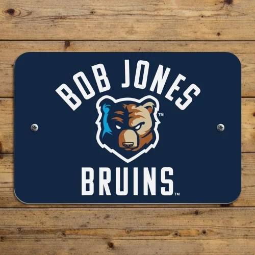 Vista 4 de Bob Jones University Bruins Logo Home Business Office Sign – Plástico – 6" x 9" (15.3cm x 22.9cm)