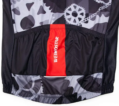 Vista 53 de Weimostar Hombre Ciclismo Jersey Manga Corta Bicicleta Ropa Multicolor Diamante
