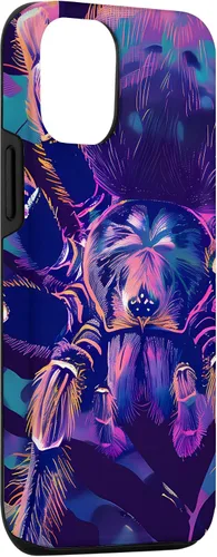 Vista 3 de iPhone 15 Retro Synthwave Tarantula Art Poster Case