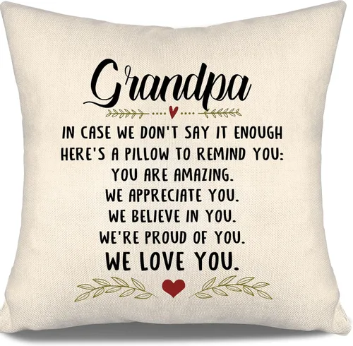 Vista 11 de En caso de que no lo diga lo suficiente aquí hay una almohada para recordarte que eres increíble, te aprecio, te quiero. Funda de almohada para tía