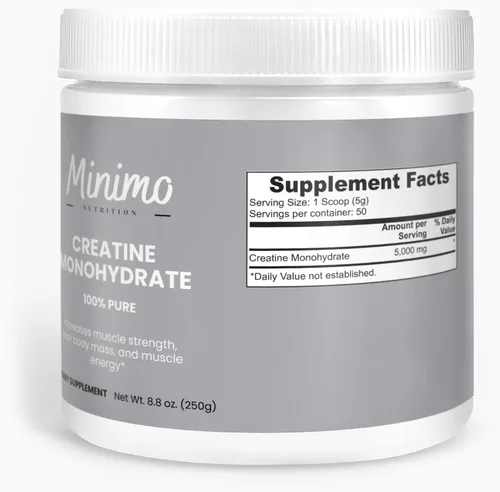 Vista 7 de Monohidrato de creatina en polvo, 5000 mg por porción, 50 porciones, 100% puro, apoya la energía y la fuerza muscular, 8.8 onzas