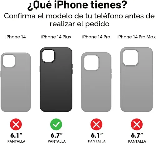 Vista 2 de OtterBox Carcasa para iPhone 15 Plus y iPhone 14 Plus Commuter Series, color negro, delgada y resistente, apta para bolsillo, con protección