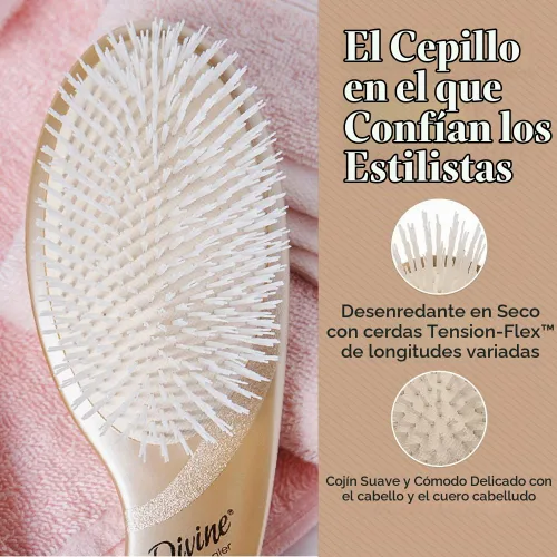 Vista 5 de Olivia Garden Divine Revolutionary - Cepillo para el cabello con diseño ergonómico