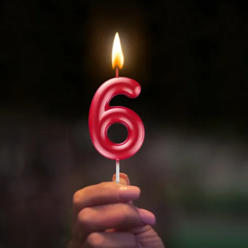 Vista 3 de Vela roja número 8 feliz cumpleaños número 3D velas para cumpleaños pastel decoración fiesta boda aniversario celebración suministros Rojo