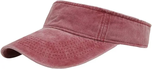 Vista 14 de Gorras Deportivas con Visera Solar de Algodón con Parte Superior Abierta para Hombres y Mujeres Verde militar