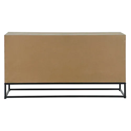 Vista 8 de Aparador DKD Home Decor Negro Natural Metal Madera MDF 120 x 40 x 64 cm