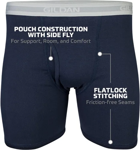 Vista 3 de Gildan Men's Underwear Boxer Briefs, Multipack