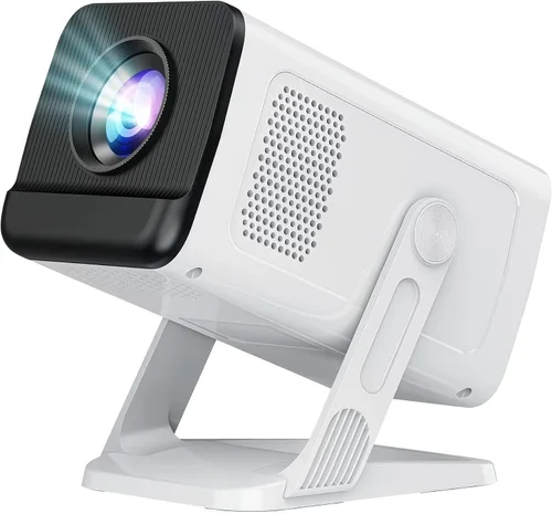 Vista 16 de Mini proyector para dormitorio con WiFi y Bluetooth bidireccional 1080P 4K soporte inteligente Android TV OS Aplicaciones integradas Keystone