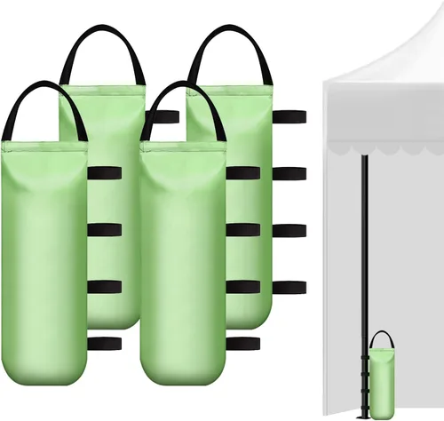 Vista 10 de IALNAI 112 LBS - Bolsas de arena pesadas para tienda de campaña al aire libre, toldo publicitario, toldo a prueba de viento desplegable fijo