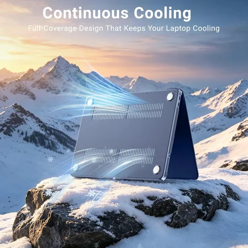 Vista 5 de MOSISO Compatible con MacBook Neo Case 13 pulgadas 2026 A3404 A18 Pro Chip Índigo