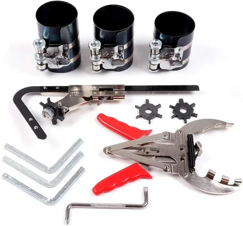 Vista 5 de ECCPP Juego de Servicio de Anillos de Pistón Expansor de Anillos de Limpieza Juego de Herramientas Compresoras Apto para Motor de Automóvil