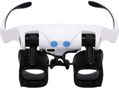 Vista 7 de CCYLEZ Jewelry Magnifier with LED Light 10 Interchangeable Lenses