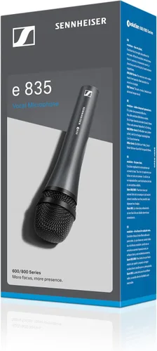 Vista 4 de Sennheiser E835 micrófono dinámico vocal, patrón cardioide