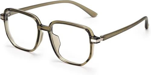 Vista 8 de Dollger Square Blue light Glasses for Women Men Oversized Bluelight Blocking Computer Screen Stylish Eyeglasses TR90 Frame