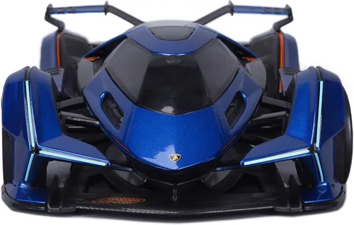 Vista 2 de Maisto Lambo 1/18 V12 Vision Gran Turismo Modelo de Coche Fundido a Presión 31454 Azul