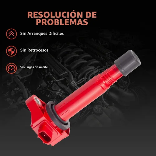 Vista 7 de Juego de 6 bobinas de encendido y bujías para Honda Accord 3.5 V6 UF713