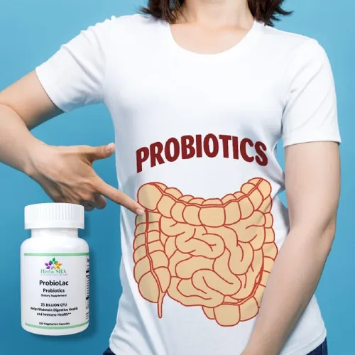 Vista 5 de Mezcla probiótica de fuerza máxima: contiene 25 mil millones de UFC, apoya un sistema digestivo fuerte y resistente. 120 cápsulas vegetarianas.