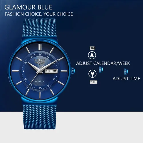 Vista 3 de Weicam Reloj mecánico de esqueleto casual para hombre, correa de malla numérica romana, reloj de pulsera