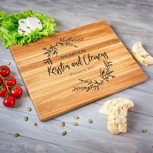 Vista 10 de Tabla de cortar personalizada, tabla de cortar grabada, tabla de cortar personalizada, regalo de boda, despedida de soltera, aniversario