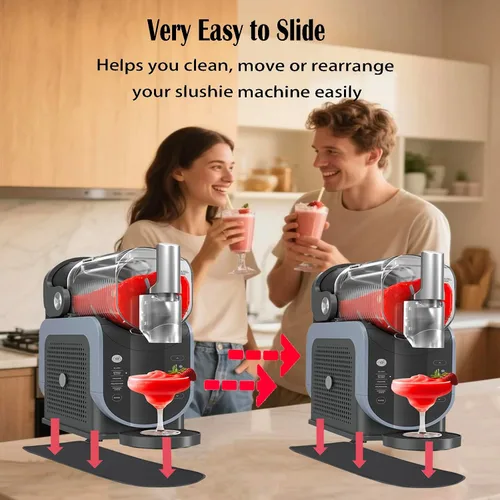 Vista 4 de Almohadilla deslizante para máquina Ninja Slushie FS301 y FS300, alfombrilla antideslizante para accesorios de máquina de granizado Ninja