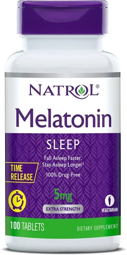 Vista 9 de Melatonina 5mg de liberación prolongada, 0.32 lb