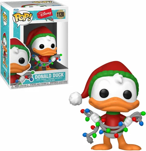 Vista 3 de Funko Pop! Disney: Holiday 2021 - Pato Donald - Figura de vinilo coleccionable - Idea de regalo - Producto oficial - Juguetes para niños y adultos