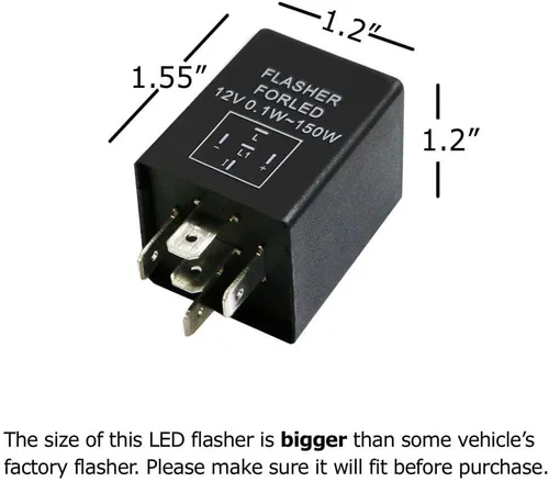 Vista 4 de Relé electrónico iJDMTOY para luces intermitentes