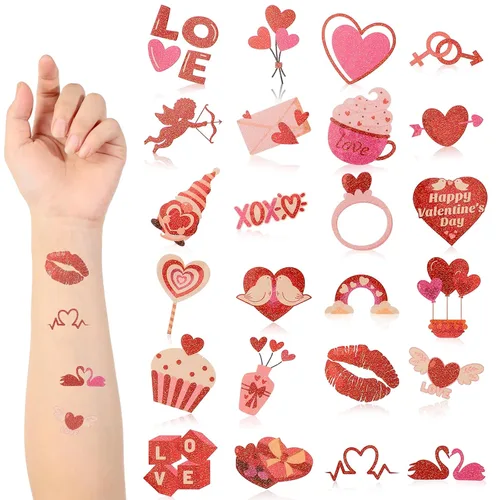 Vista 17 de Landhoow 240 tatuajes religiosos cristianos temporales para niños, tatuajes faciales con brillantina, calcomanías para el cuerpo, accesorio